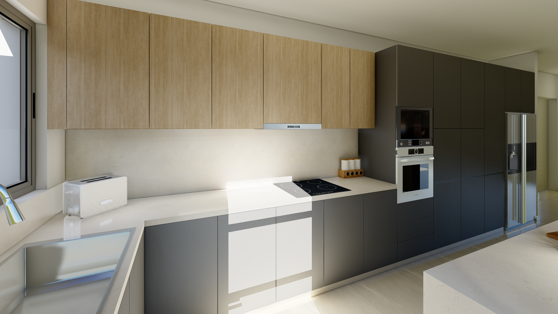 Kitchen 301 - Choice 2 - Interior visualisation